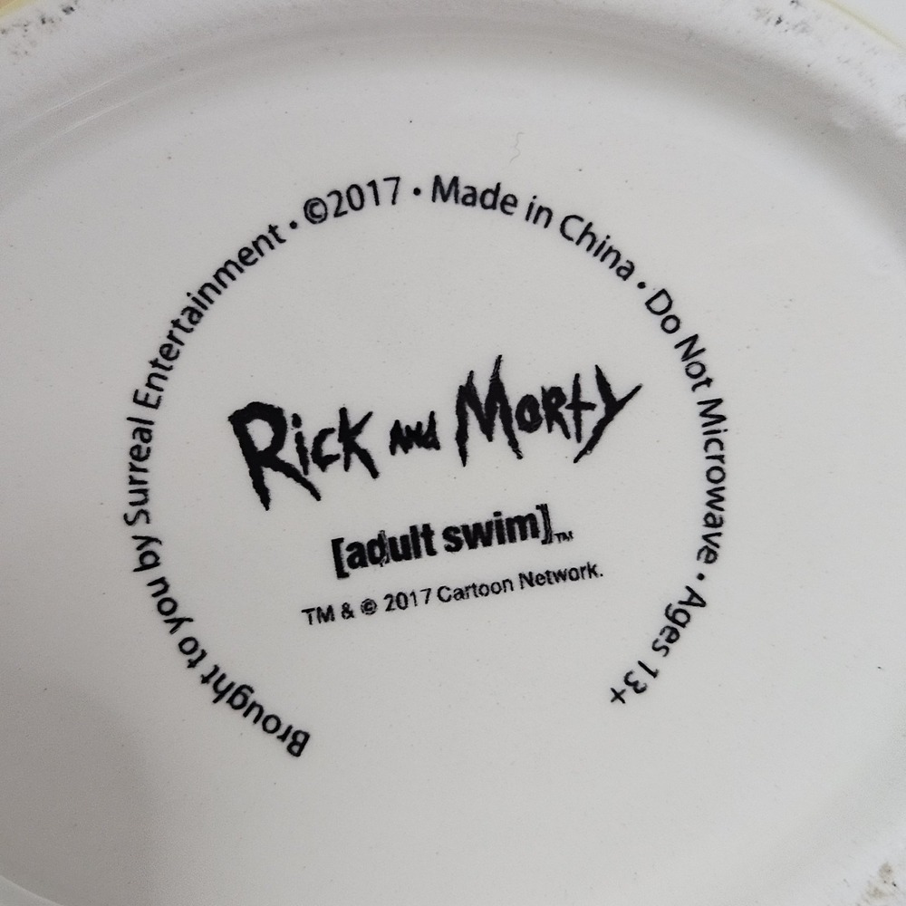 Rick and Morty Mug Ceramic Coffee Mug (20 Oz) Cartoon Network 2017 Collectible - Picture 5 of 6